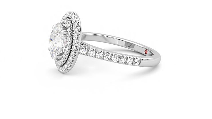 Taylor & Hart Celestial Oval Engagement Ring 360 degree image 22