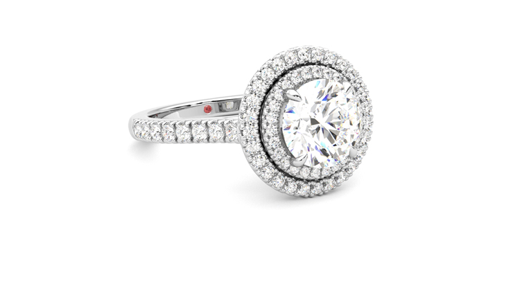 Taylor & Hart Celestial Round Engagement Ring 360 degree image 5