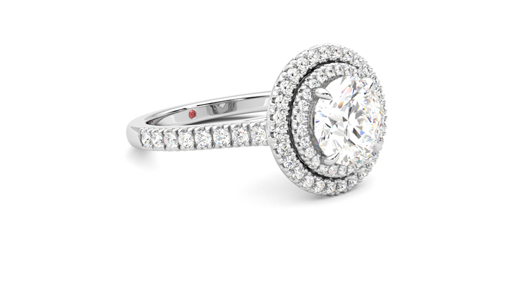 Taylor & Hart Celestial Round Engagement Ring 360 degree image 6