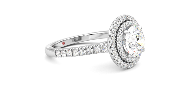 Taylor & Hart Celestial Round Engagement Ring 360 degree image 7