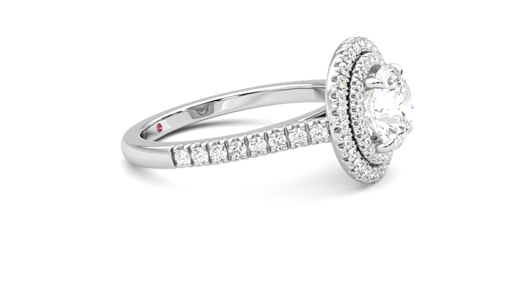 Taylor & Hart Celestial Round Engagement Ring 360 degree image 8