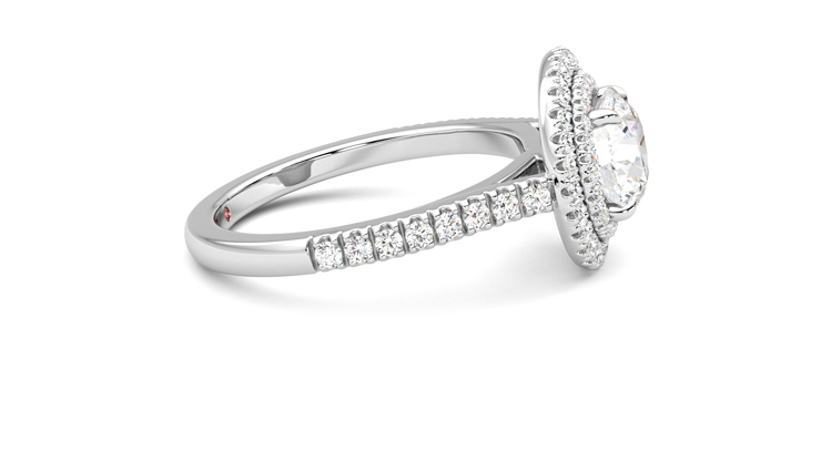 Taylor & Hart Celestial Round Engagement Ring 360 degree image 9