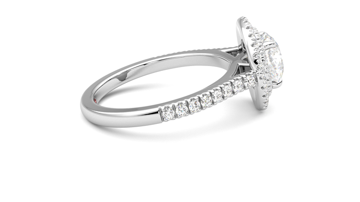 Taylor & Hart Celestial Round Engagement Ring 360 degree image 10