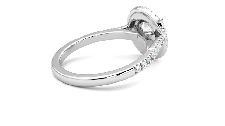 Taylor & Hart Celestial Round Engagement Ring 360 degree image 12