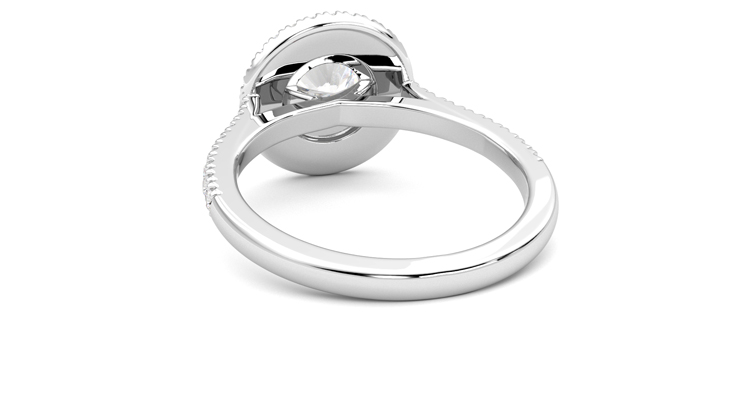 Taylor & Hart Celestial Round Engagement Ring 360 degree image 16