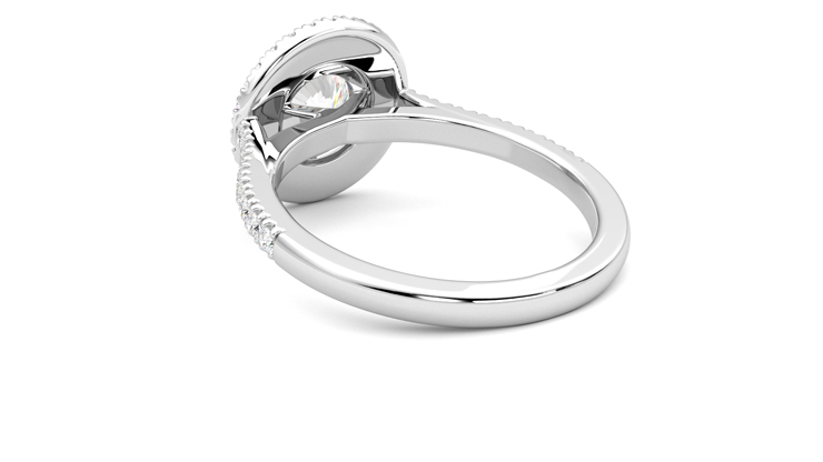 Taylor & Hart Celestial Round Engagement Ring 360 degree image 17