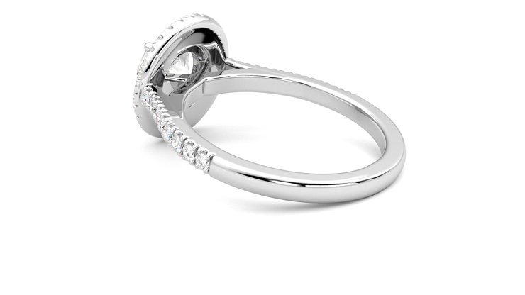 Taylor & Hart Celestial Round Engagement Ring 360 degree image 18
