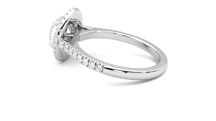 Taylor & Hart Celestial Round Engagement Ring 360 degree image 19