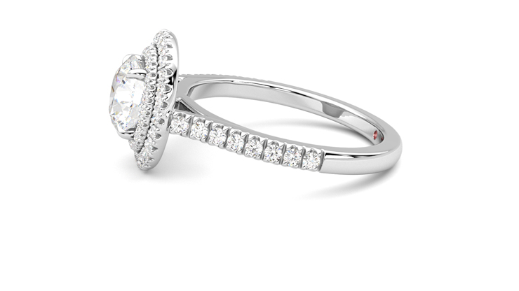 Taylor & Hart Celestial Round Engagement Ring 360 degree image 21