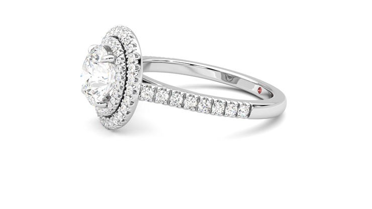 Taylor & Hart Celestial Round Engagement Ring 360 degree image 22