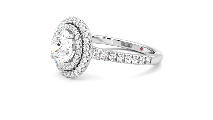Taylor & Hart Celestial Round Engagement Ring 360 degree image 23