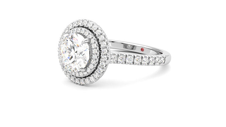 Taylor & Hart Celestial Round Engagement Ring 360 degree image 24