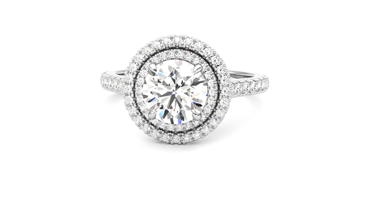 Taylor & Hart Celestial Round Engagement Ring 360 degree image 28