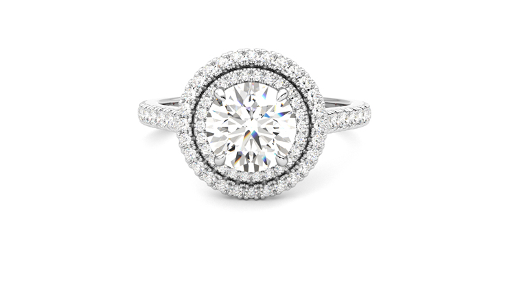 Taylor & Hart Celestial Round Engagement Ring 360 degree image 29