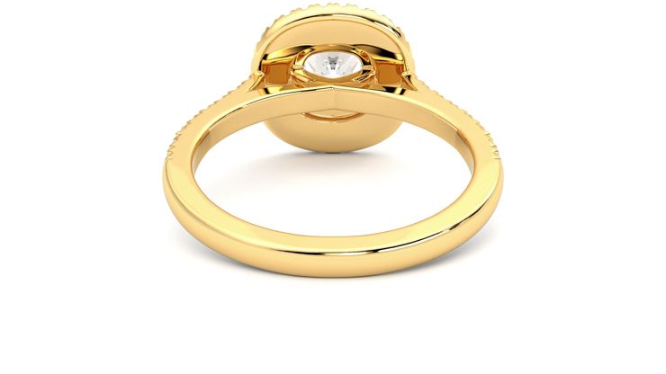 Taylor & Hart Celestial Cushion Engagement Ring 360 degree image 15