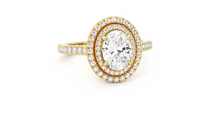 Taylor & Hart Celestial Oval Engagement Ring 360 degree image 3