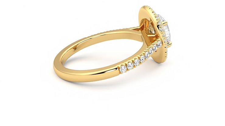 Taylor & Hart Celestial Oval Engagement Ring 360 degree image 11
