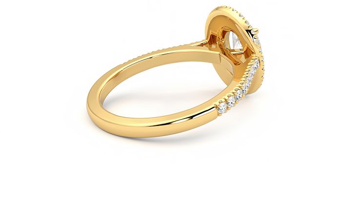 Taylor & Hart Celestial Oval Engagement Ring 360 degree image 12