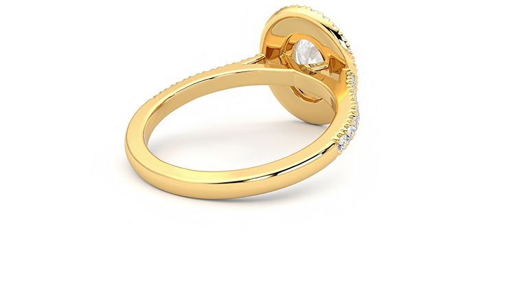 Taylor & Hart Celestial Oval Engagement Ring 360 degree image 13