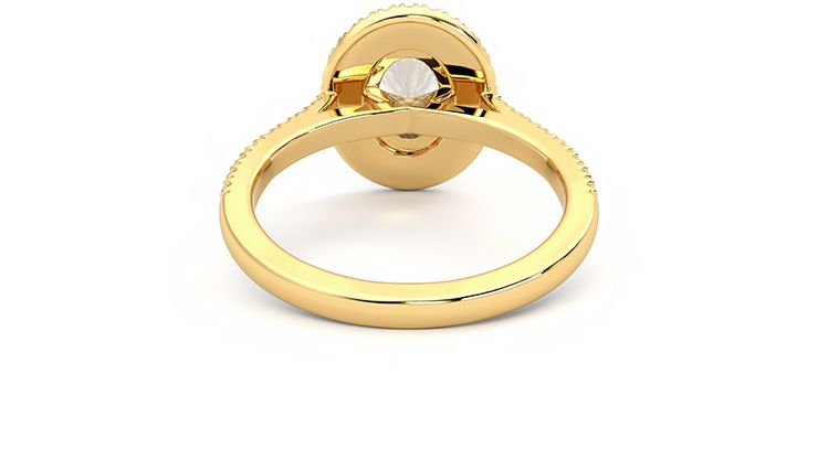 Taylor & Hart Celestial Oval Engagement Ring 360 degree image 15