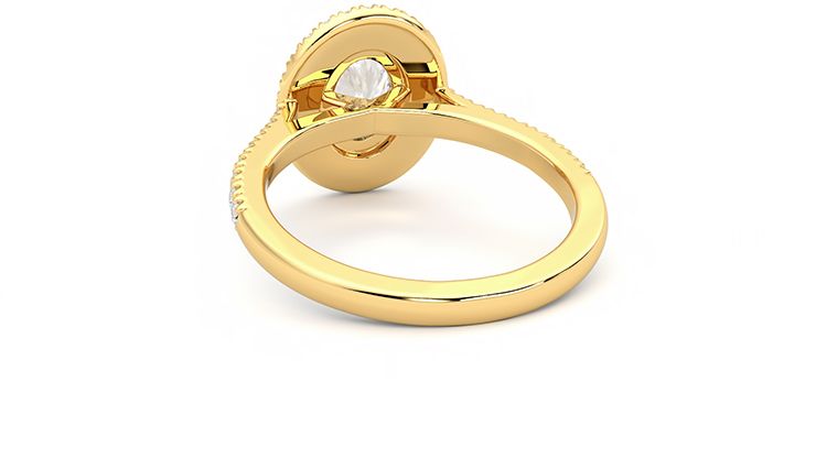 Taylor & Hart Celestial Oval Engagement Ring 360 degree image 16