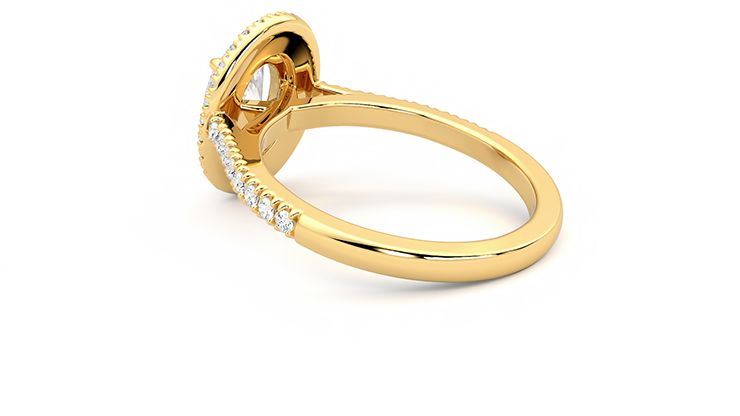 Taylor & Hart Celestial Oval Engagement Ring 360 degree image 18