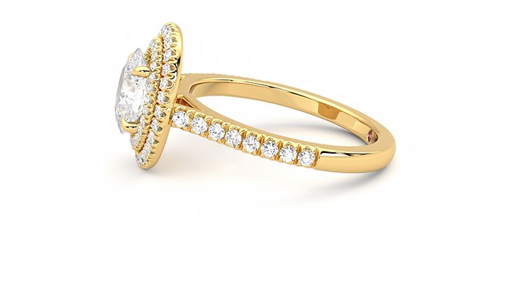 Taylor & Hart Celestial Oval Engagement Ring 360 degree image 21