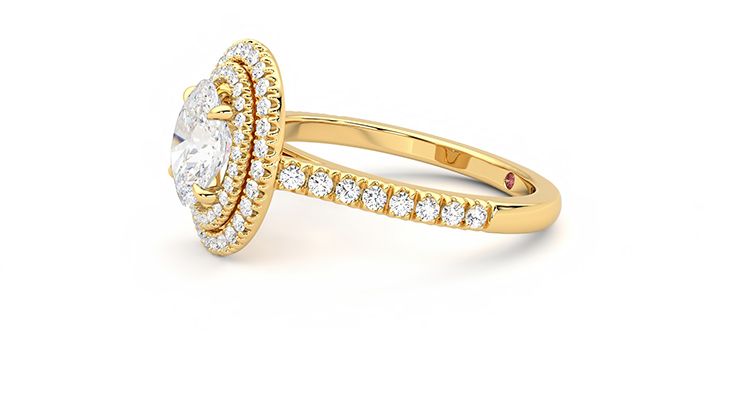 Taylor & Hart Celestial Oval Engagement Ring 360 degree image 22