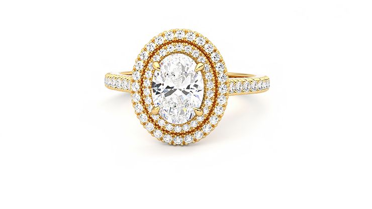 Taylor & Hart Celestial Oval Engagement Ring 360 degree image 28