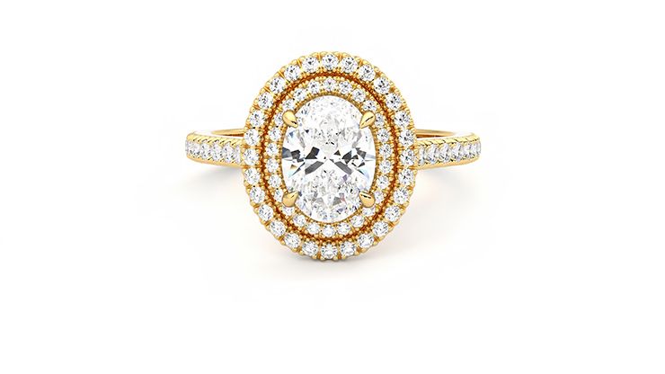 Taylor & Hart Celestial Oval Engagement Ring 360 degree image 29
