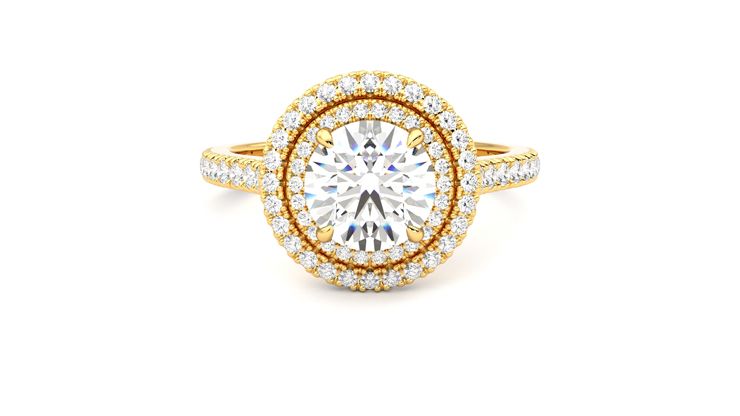 Taylor & Hart Celestial Round Engagement Ring 360 degree image 0