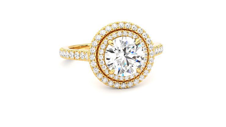 Taylor & Hart Celestial Round Engagement Ring 360 degree image 3