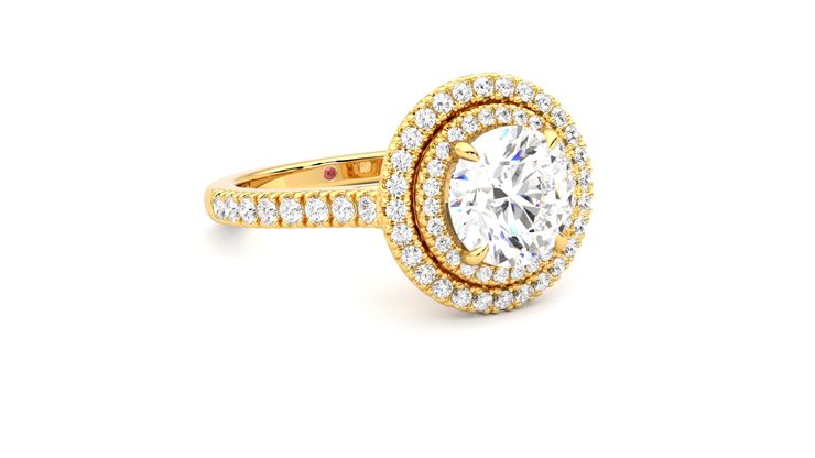 Taylor & Hart Celestial Round Engagement Ring 360 degree image 5