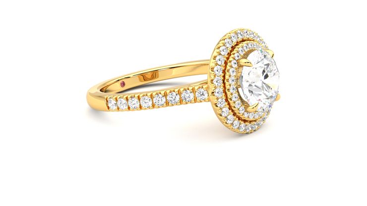 Taylor & Hart Celestial Round Engagement Ring 360 degree image 7