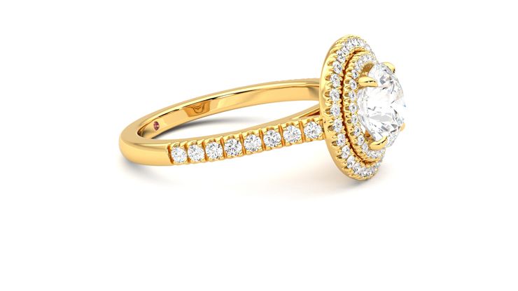 Taylor & Hart Celestial Round Engagement Ring 360 degree image 8