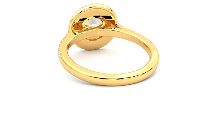 Taylor & Hart Celestial Round Engagement Ring 360 degree image 16