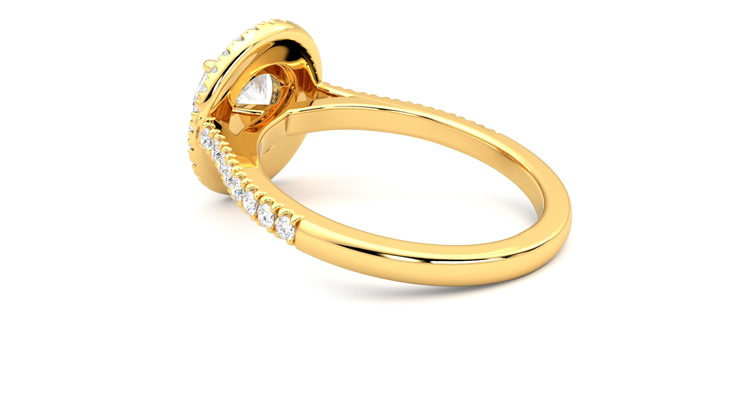 Taylor & Hart Celestial Round Engagement Ring 360 degree image 18
