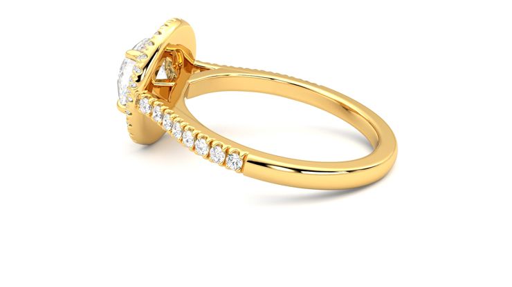 Taylor & Hart Celestial Round Engagement Ring 360 degree image 19