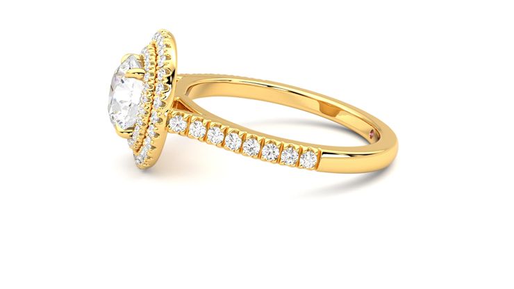 Taylor & Hart Celestial Round Engagement Ring 360 degree image 21