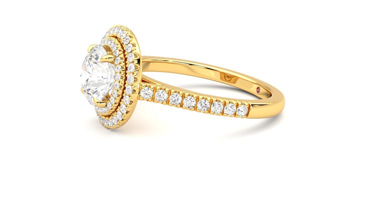 Taylor & Hart Celestial Round Engagement Ring 360 degree image 22