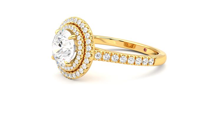 Taylor & Hart Celestial Round Engagement Ring 360 degree image 23
