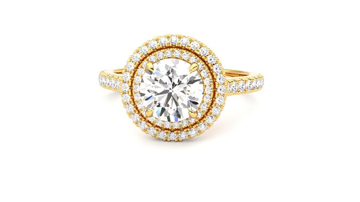 Taylor & Hart Celestial Round Engagement Ring 360 degree image 28