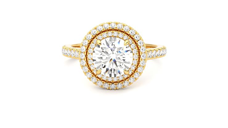 Taylor & Hart Celestial Round Engagement Ring 360 degree image 29
