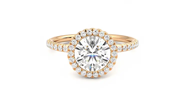 Taylor & Hart Cinnamon Round Engagement Ring 360 detail 01