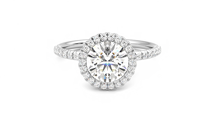 Taylor & Hart Cinnamon Round Engagement Ring 360 detail 01