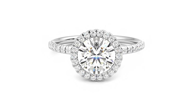 Taylor & Hart Cinnamon Round Engagement Ring 360 degree image 0