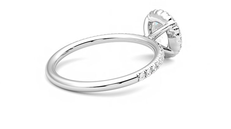 Taylor & Hart Cinnamon Round Engagement Ring 360 degree image 12