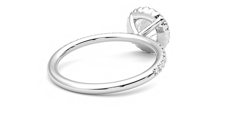 Taylor & Hart Cinnamon Round Engagement Ring 360 degree image 13