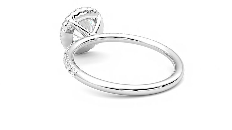 Taylor & Hart Cinnamon Round Engagement Ring 360 degree image 17