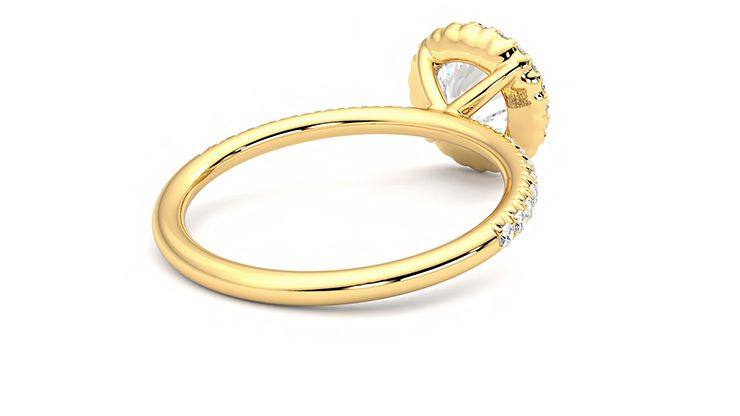 Taylor & Hart Cinnamon Round Engagement Ring 360 degree image 13